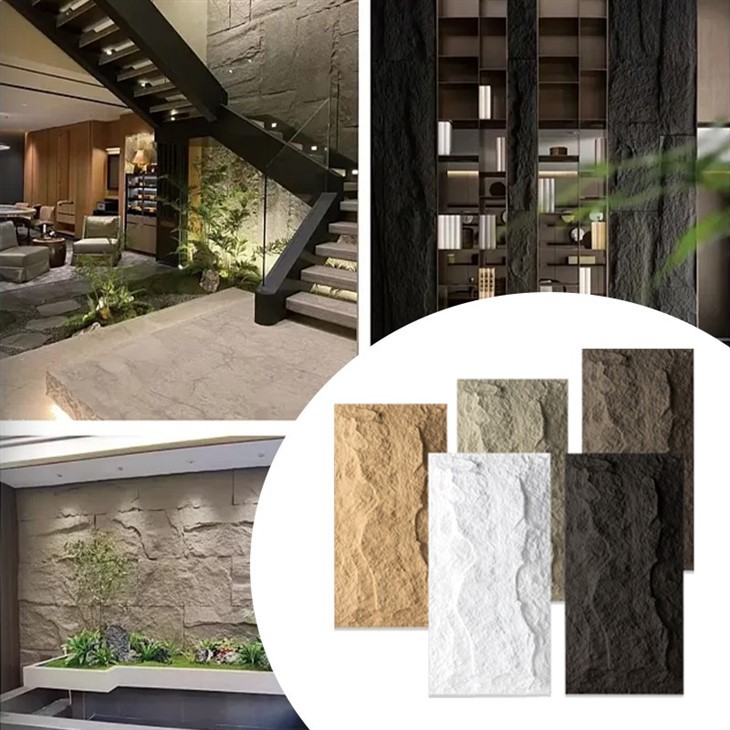 Realistic PU Faux Stone Panels With Natural Texture